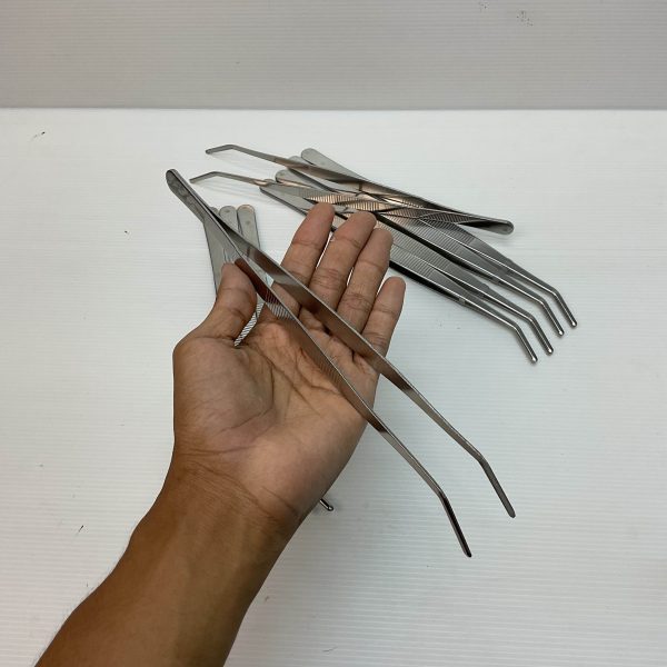 Pinset Bengkok Stainless Panjang - 25 cm